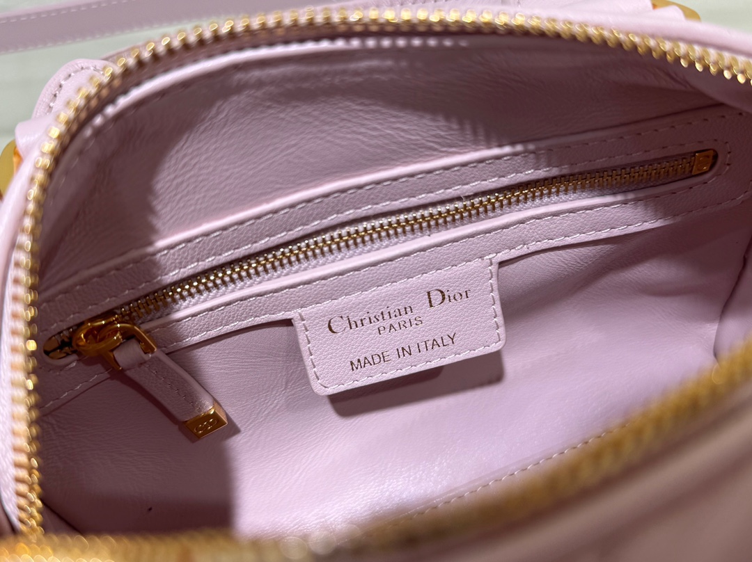 Dior Groove 20 Bag Pale Pink Macrocannage Calfskin